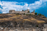 The ruined Chateau de Tourbillon, Sion