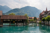 Glacial blue waters of the Aare, again, at Interlaken