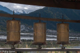 Buddhist prayer wheels at Xiuba
