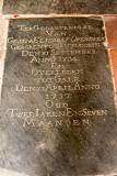 Tombstone in Dutch Reformed Church