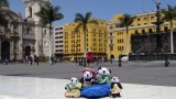 The Pandafords visit Plaza de Armas, Lima