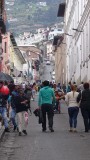 Quito Historic Center Street Closed to traffic Sunday