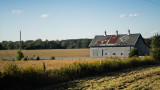 Barn  with Semi on Roof