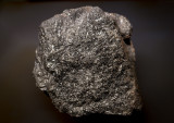Pyrolusite crystals to 3mm in radiating groups, 37mm specimen, Wyndham Mine, Biggrig, Cumbria.