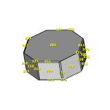 Model of the Brage phosgenite crystal using smorf.nl