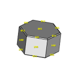 Crystal model for Wheal Maudlin siderite