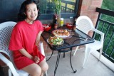 Take the photo and lets eat these shrimp kababs.