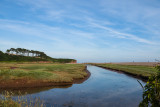 Evening light River Otter at Budleigh Salterton