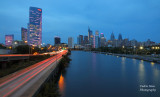 Philadelphia Skyline View from South Street Bridge