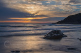 Sunset at Poldhu Cove on the Lizard i Cornwall