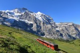 Kleine Scheidegg. Train to the Jungfrau