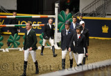 Richie Moloney, Sharn Wordley, Ian Miller, Nicola Philippaerts, Amy Miller, Daniel Coyle, walking the course of Longines FEI Wor