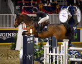 Adrienne Sternlicht USA riding Crystalline in the Longines FEI World Cup Show Jumping competition at the Royal Horse Show Toront