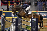 Elizabeth Madden USA riding Breitling LS in the Longines FEI World Cup Show Jumping competition at the Royal Horse Show Toronto