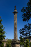 Melville Monument to Henry Dundas in St Andrew Square Edinburgh capital city of Scotland United Kindgom against a blue sky