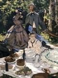 Claude Monet - Le djeuner sur lherbe, dtail (1866) - Muse Pouchkine, Moscou - 4235