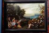 Jan Brueghel the Younger - Madonna and Child with Angels in a Landscape (circa 1630) - 8940