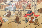 Angyusai Enshi - Vue intrieure de la boutique dUeno (maison Matsuzakaya)  la 1re anne de lre Anei (1772), dtail - 1233
