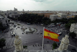 Plaza Cibeles seen from Palacio de Cibeles, Madrid - 9777