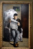 Louis-Auguste Czanne, pre de lartiste, lisant LEvvement (1866) - Washington DC, National Gallery of Art - 2477