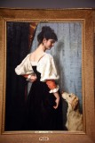 Portrait of a young Woman, with Puck the Dog (c. 1879-1885) - Thrse Schwartze - 4882