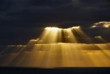 Crepuscular rays closeup