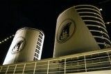 Noordam s stacks at night