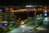Orenjestads harbor at night