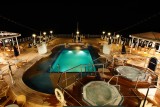 Noordam - Aft pool at night