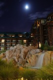 Wilderness Lodge and moon