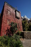 Nepal village building and Everest
