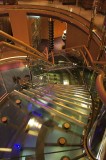 Looking down the atrium stairs