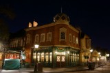 Rose and Crown pub at night