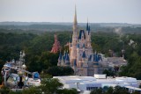 Magic Kingdom castle at dusk