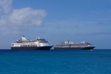 Ryndam and Westerdam parked beside eachother
