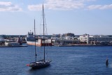 Sailboat entering Port Everglades