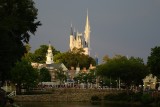 Castle, Liberty Square, golden glow