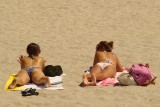 Two sunbathers