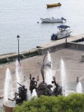 San Juan fountain under the city walls