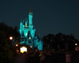 Cinderellas castle lights up