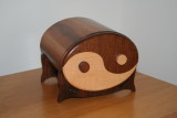 oval yin yang bandsaw box