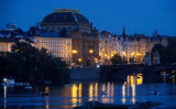 National Theater and Vltava River