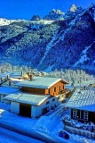 Alpine Village in the Snow 