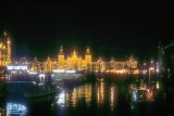 Rail Station At Night 