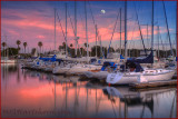 Marina Del Rey Moonrise