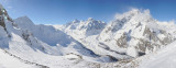 Valle dAosta, Courmayeur, Mont Blanc de Courmayeur mount and Miage Glacier