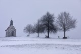 Haldenberg chapel on a cold misty morning