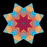 Kaleidoscope created with a picture of an amateur painting