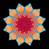 Kaleidoscope created with a picture of an amateur painting