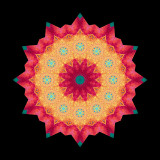 Evolved kaleidoscope created with a picture of an amateur painting